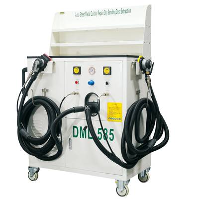Industry mobile dust extractor (2 x sanders, 2 x hoses + air fittings)