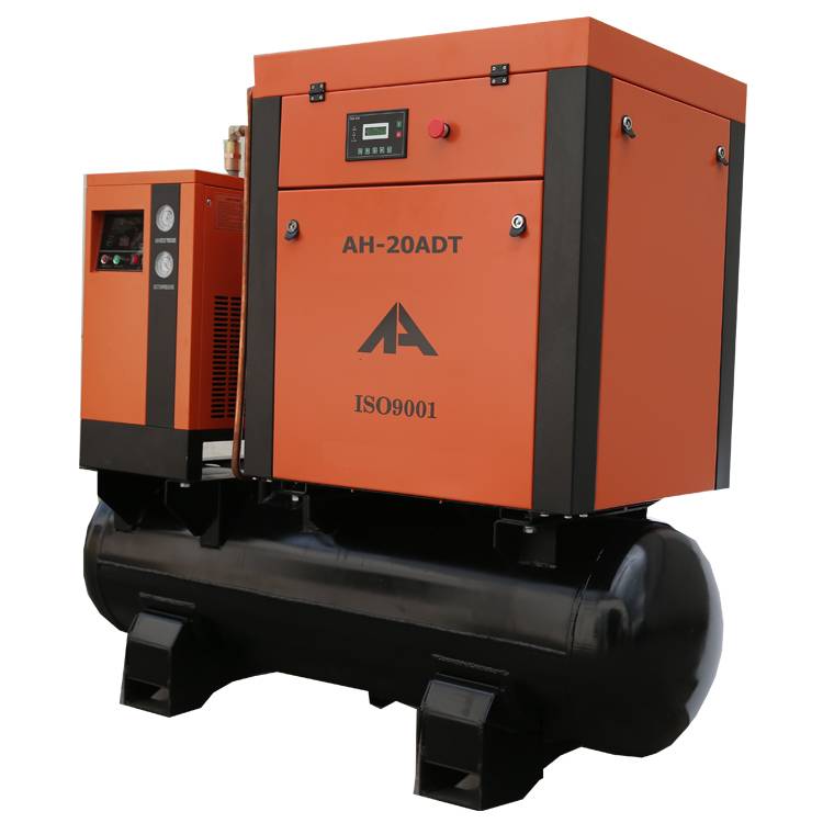 Screw comoressor with tank and dryer 15kw 20hp