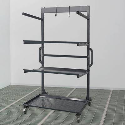 Moveable stand for storing auto repair parts
