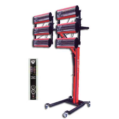 6 head infrared lamps (red)